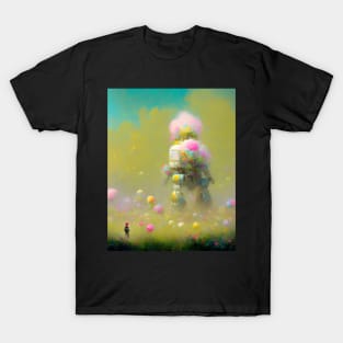 Abstract robot in the forest T-Shirt